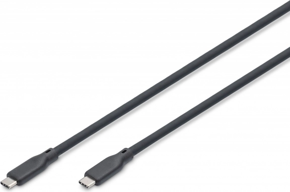 Silikónový USB-C na USB-C kábel 2m, USB 3.2 Gen2 4K 100W, čierny