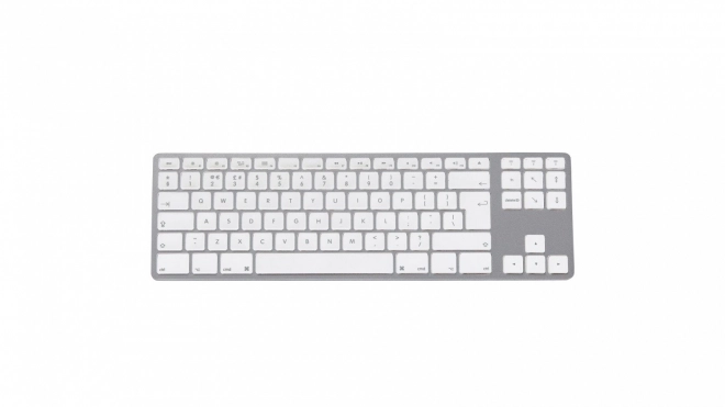 Bezdrôtová hliníková klávesnica Mac Tenkeyless Bluetooth strieborná