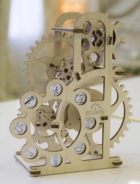 Ugears 3D drevené mechanické puzzle Dynamometer