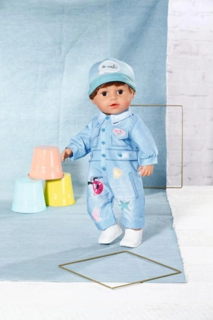 Džínsový overal Deluxe pre bábiku