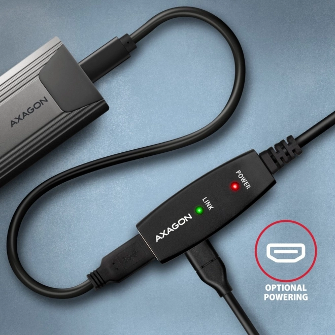 Axagon aktívny USB 3.2 Gen 1 predlžovací kábel 10m