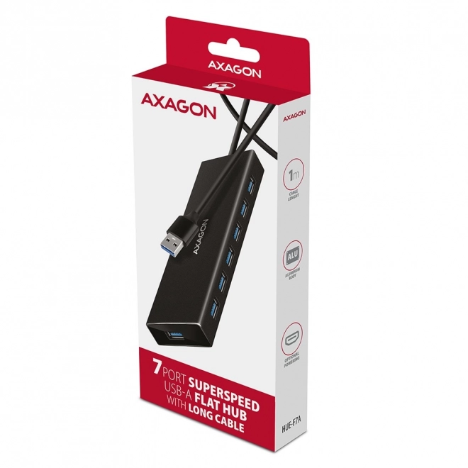 USB Hub 7-Portový AXAGON HUE-F7A