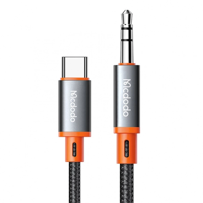 Kábel Mcdodo USB-C na 3,5mm mini jack AUX 1,2 m čierny