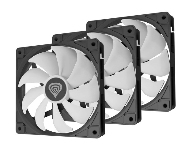 Sada 3 ventilátorov Genesis Oxal 120 ARGB čierna
