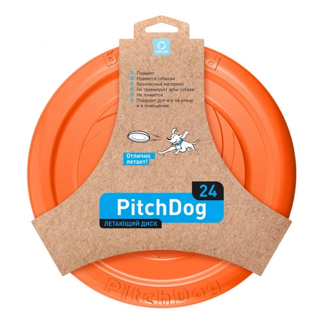 Lietajúci disk PitchDog Waudog oranžový