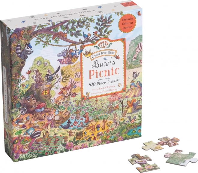 Galison Puzzle Medvedí pikniková skladačka