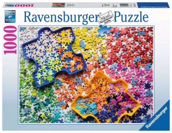 Ravensburger: Puzzle 1000 dielikov - Farebné časti puzzle