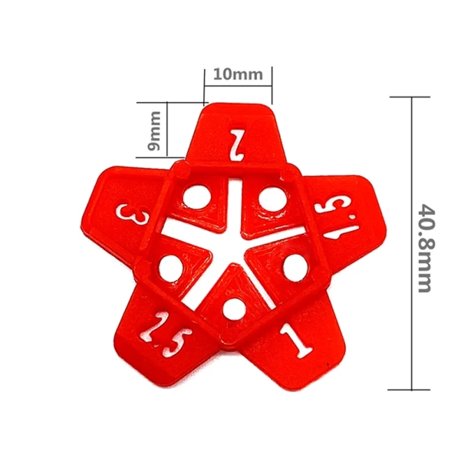 Hviezdicové dištančné krížiky na dlaždice 100 kusov