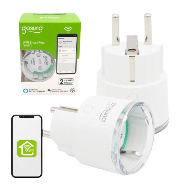 Chytrá zásuvka WiFi SP111 3680W 16A 2-pack