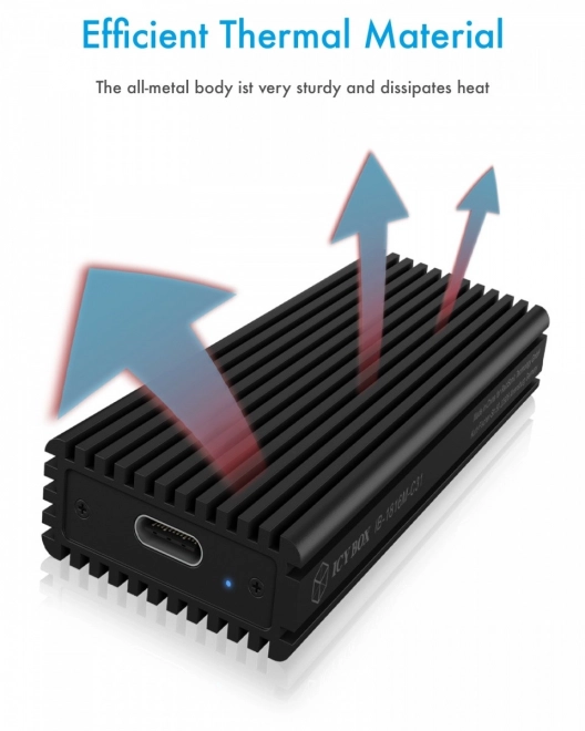 Externý box ICY BOX pre PCIe NVMe M.2 s USB-C