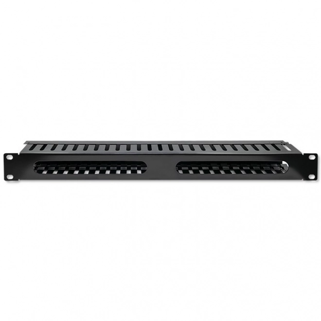 Organizér káblov pre Rack 19" Qoltec, 24 portov, 1U