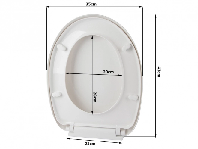 Wolnoopadajúca univerzálna WC sedátko