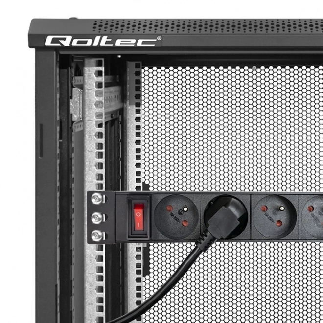 Zásuvková lišta PDU Qoltec pre rack 10 palcov 1U