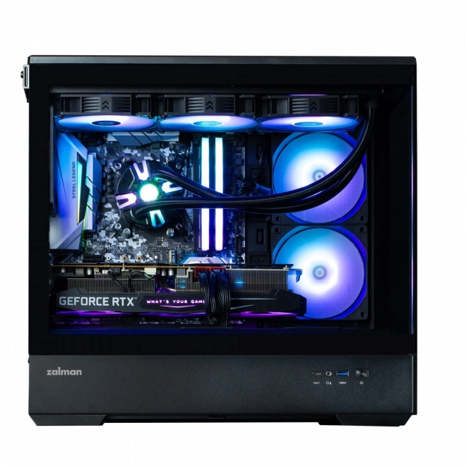 Elegantná herná skriňa MicroATX s RGB osvetlením