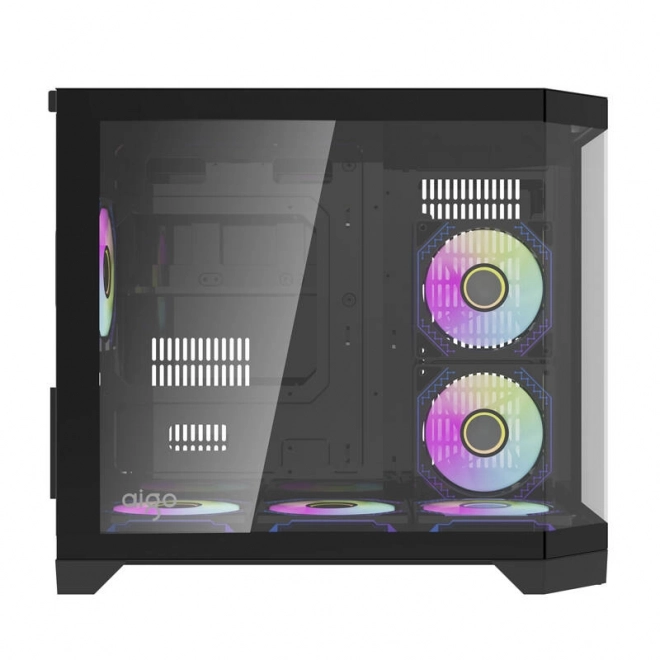 Počítačová skriňa s RGB chladičmi Darkflash