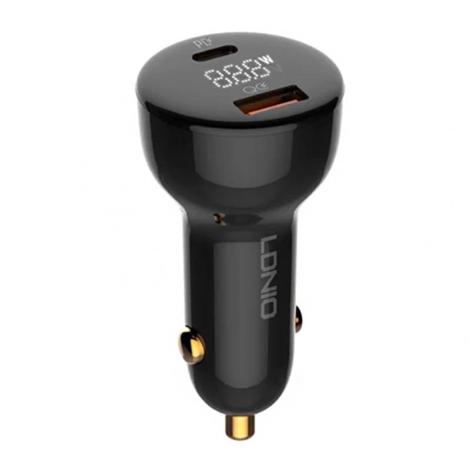 Nabíjačka do auta LDNIO USB + USB-C 100W