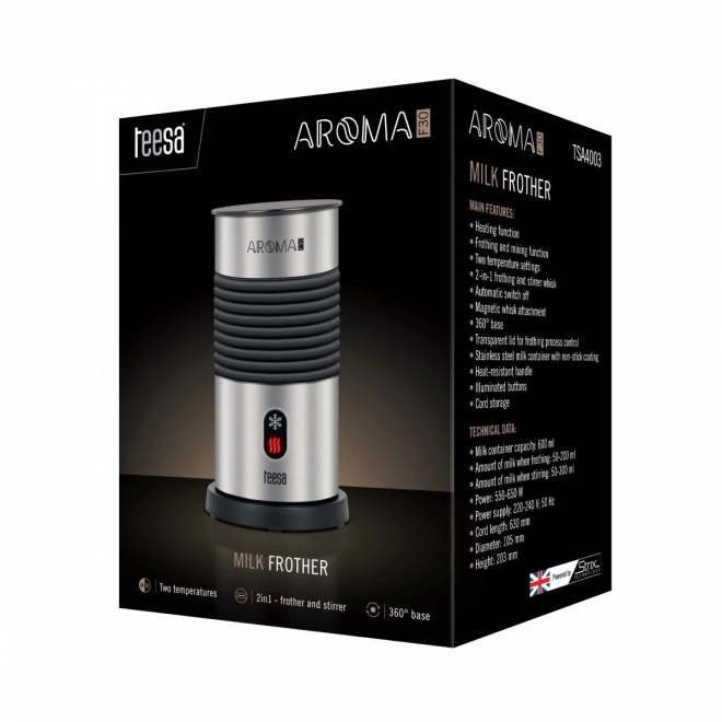 Elektrický naparovač mlieka 600 ml