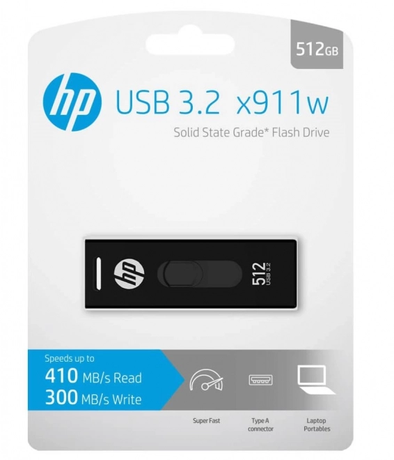 Výkonný 512GB USB 3.2 Pendrive HP