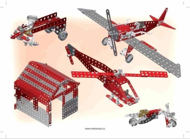 Stavebnica Merkur Red Baron 40 modelov