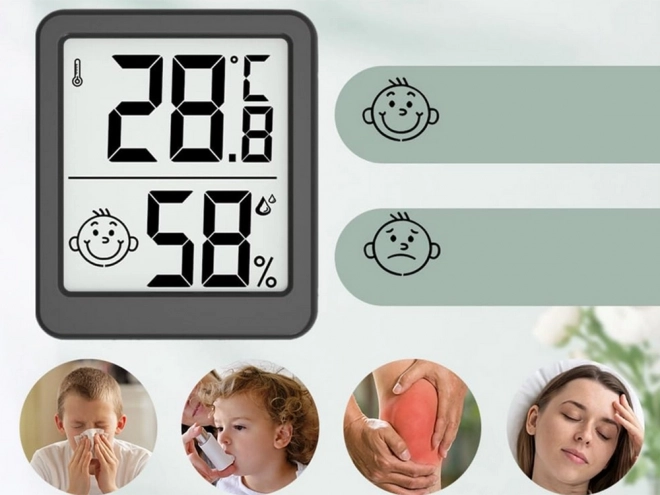 Digitálny teplomer s meteostanicou a vlhkomerom