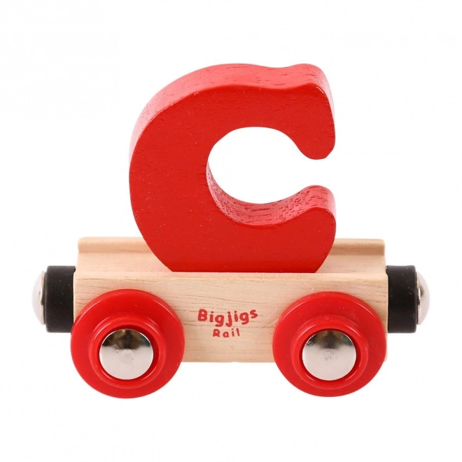 Bigjigs Rail Vagónik s písmenom C