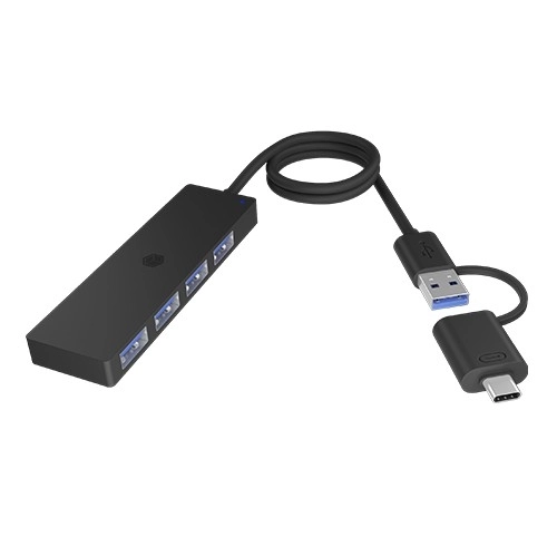 4-portový hub USB 3.2 Gen 1 Typ-C a Typ-A