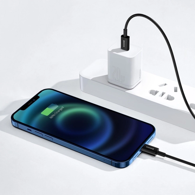 Kábel Baseus Superior Series USB-C na iPhone, 20W, PD, 1m (čierny)