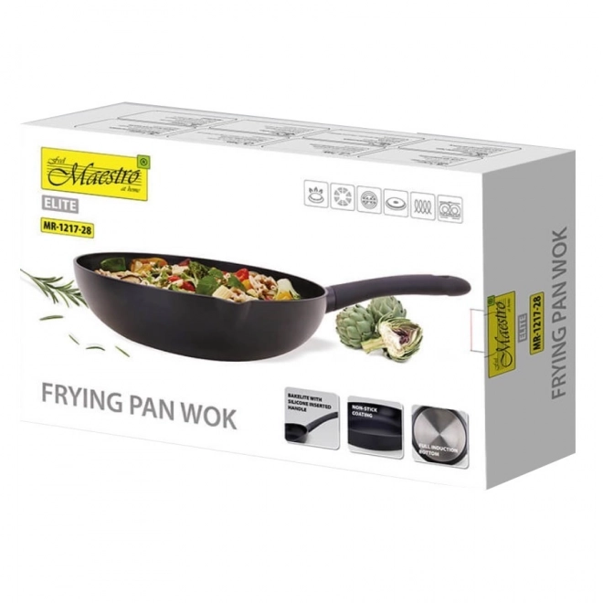 Wok Maestro s mramorovou povrchovou úpravou 28 cm