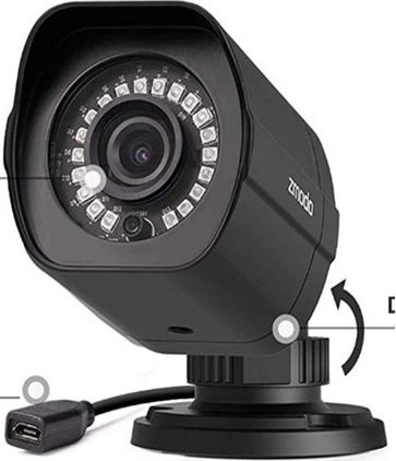 Zmodo bezpečnostná kamera 1080p s odolnosťou IP65 na vonkajšie aj vnútorné použitie