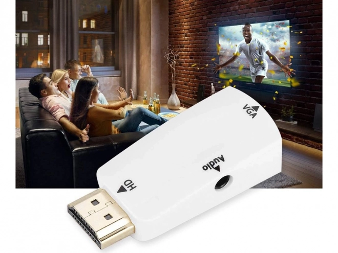 Konvertor z HDMI na VGA s audio