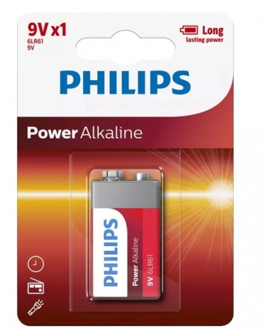 Alkalická batéria Philips 9V