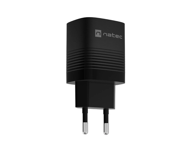 Natec Ribera GaN USB nabíjačka 30W, 1x USB-A, 1x USB-C, čierna