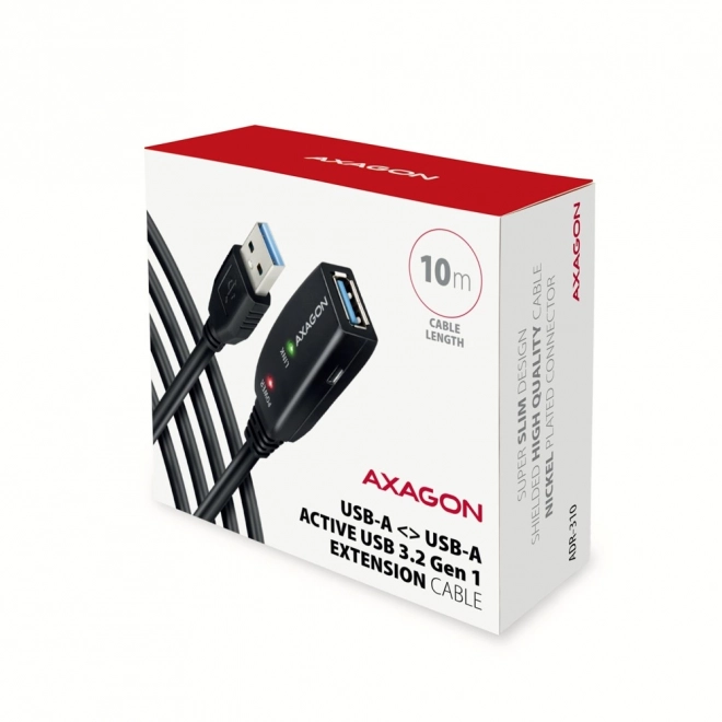 Axagon aktívny USB 3.2 Gen 1 predlžovací kábel 10m