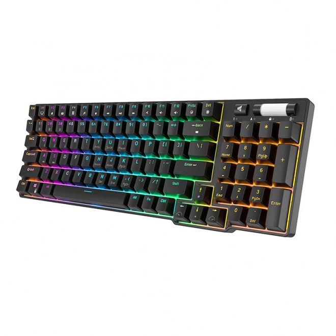 Bezdrôtová mechanická klávesnica Royal Kludge RK96 RGB, červené spínače