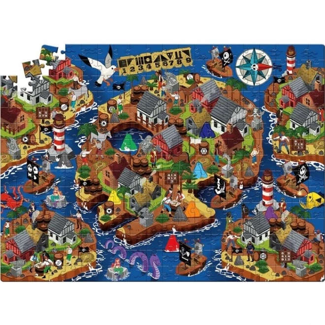 Clementoni puzzle Mixtery pirátsky poklad 300 dielikov