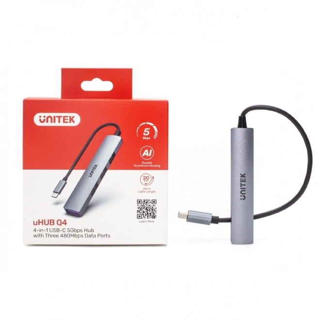 Univerzálny USB-C Hub s 4 Portami