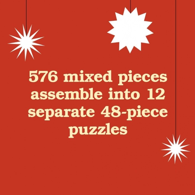 Dvanásť dní mačacích Vianoc Puzzle