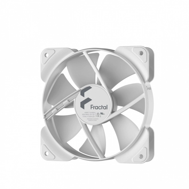 Ventilátor Aspect 12 RGB biely rám 120 mm