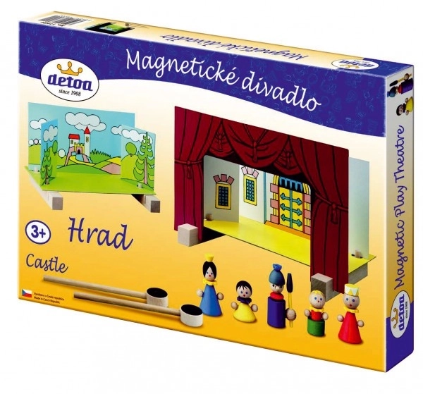 Magnetické drevené divadlo - hrad