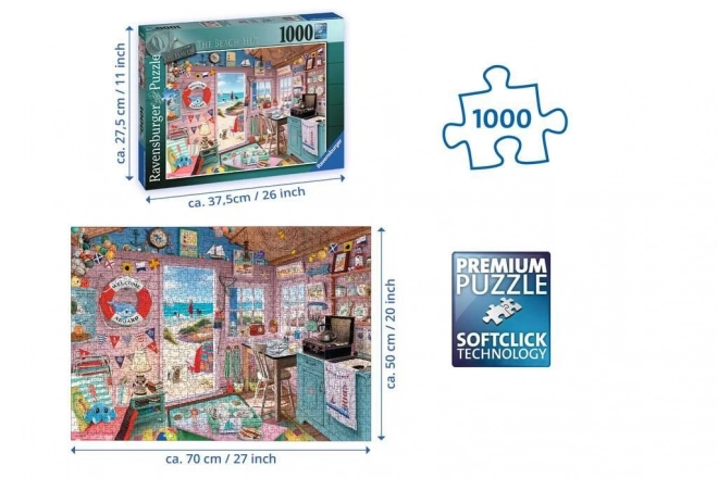 Ravensburger Puzzle Moje útočiště: Plážový domček 1000 dielikov