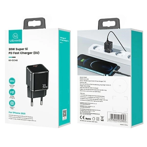 Sieťová nabíjačka USAMS T45 30W PD