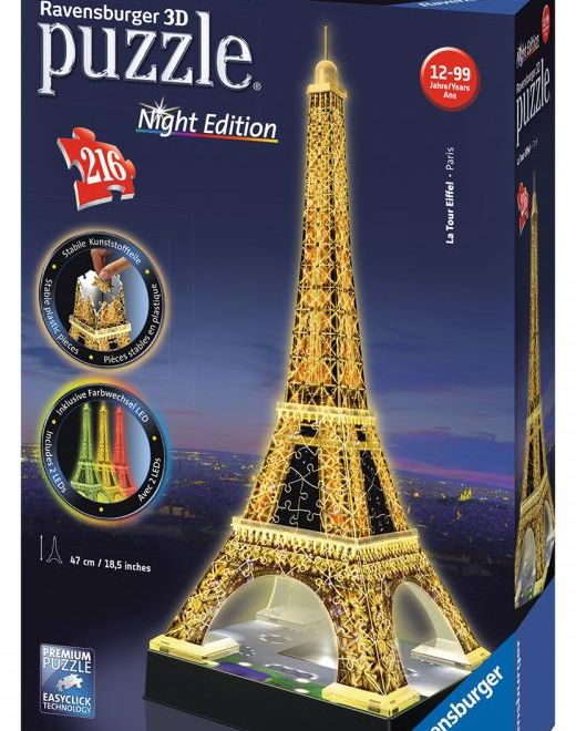 Eiffelova veža (nočné vydanie) 3D 216d
