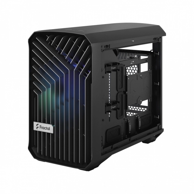 Vežová skrinka Torrent Nano RGB Black TG svetlý odtieň