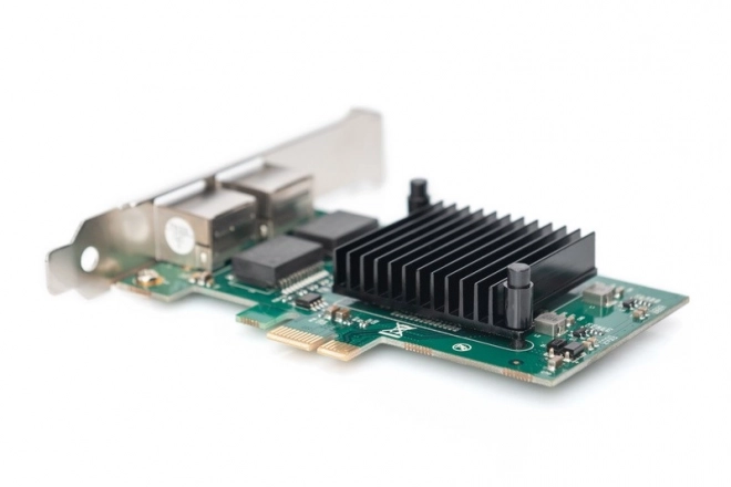 Pcie sieťová karta 2x RJ45 Gigabit Ethernet s nízkoprofilovým slotom