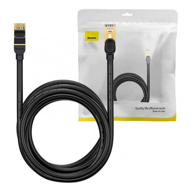 Sieťový kábel Baseus Ethernet RJ45 10 Gb/s 8 m čierny