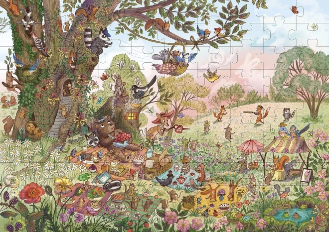 Galison Puzzle Medvedí pikniková skladačka