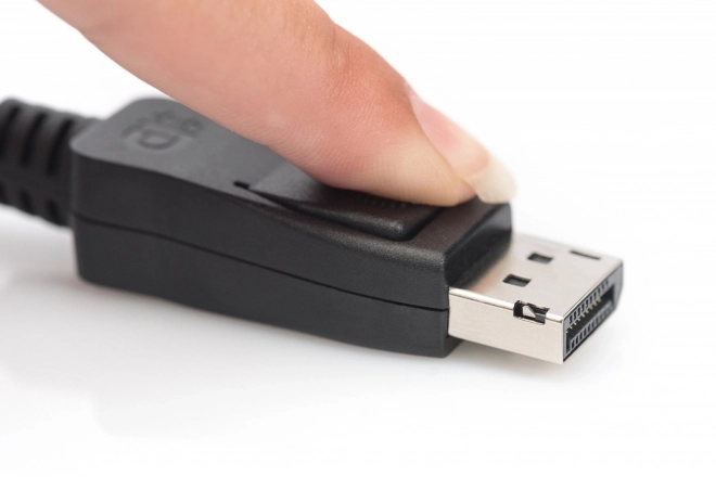 Kábel DisplayPort s uzamknutím 8K UHD Typ DP/DP čierny 2m