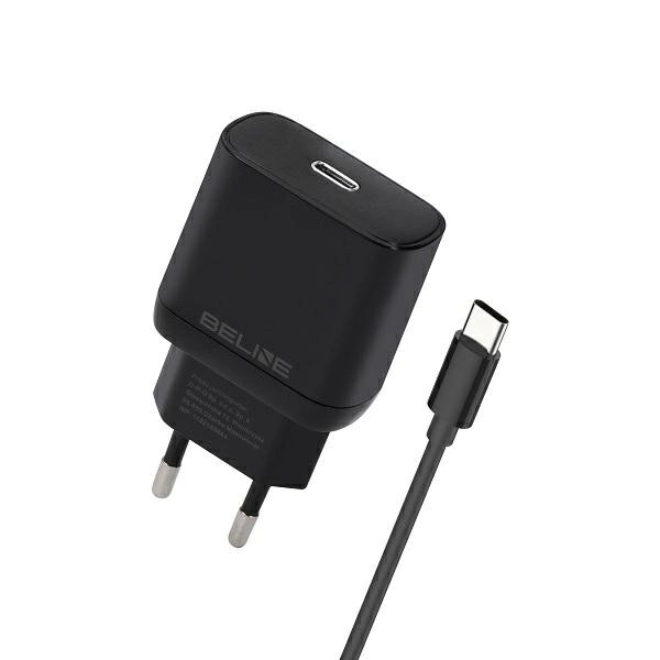 30W sieťová nabíjačka GaN USB-C + kábel USB-C – Čierna