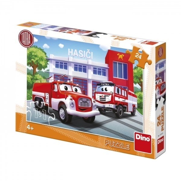 Dino puzzle Tatra hasiči 24 dielikov