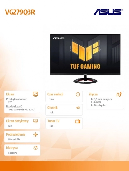 Monitor 27 palcov ASUS VG279Q3R